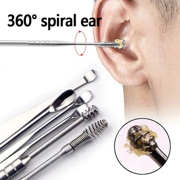 Ear Wax Cleaning Kit, 6 Pcs Ear Pick Tools, Wax Removal Kit,