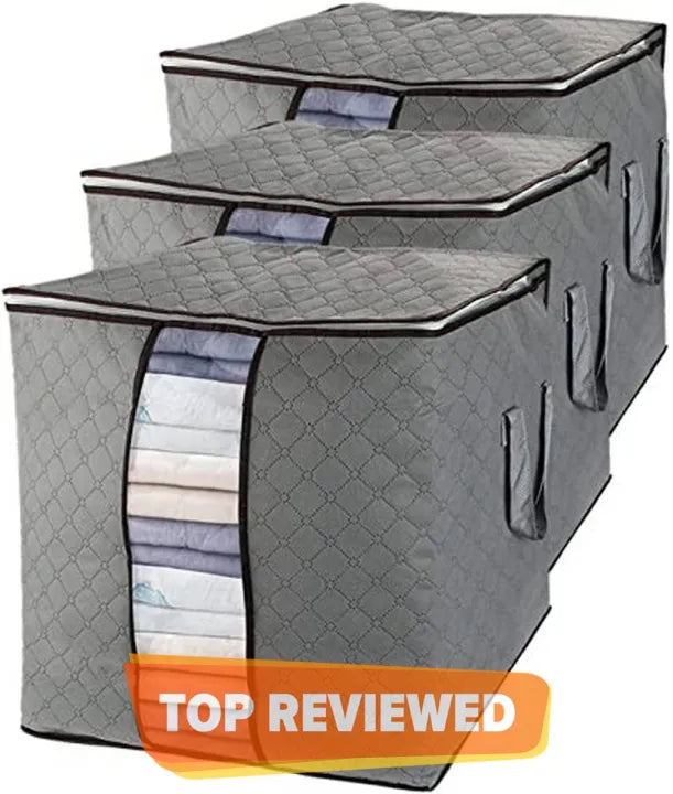 pack of 3 Large Capacity Storage Bags Clothes