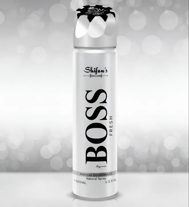 SHIFAN Boss Fresh Body Spray for Men – Long Lasting Perfumed Deodorant | 200ml Fresh & Energetic Fragrance