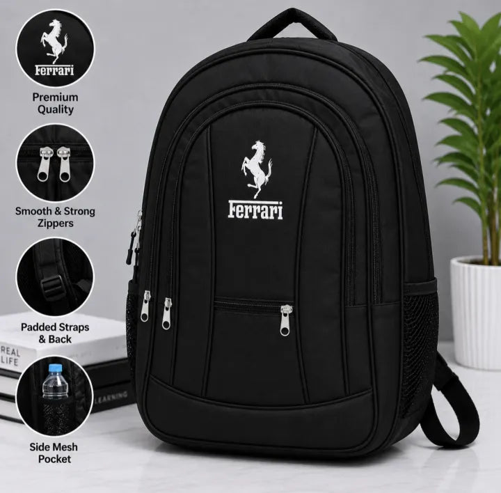 Water Resistant Nylon Laptop Travel Backpack