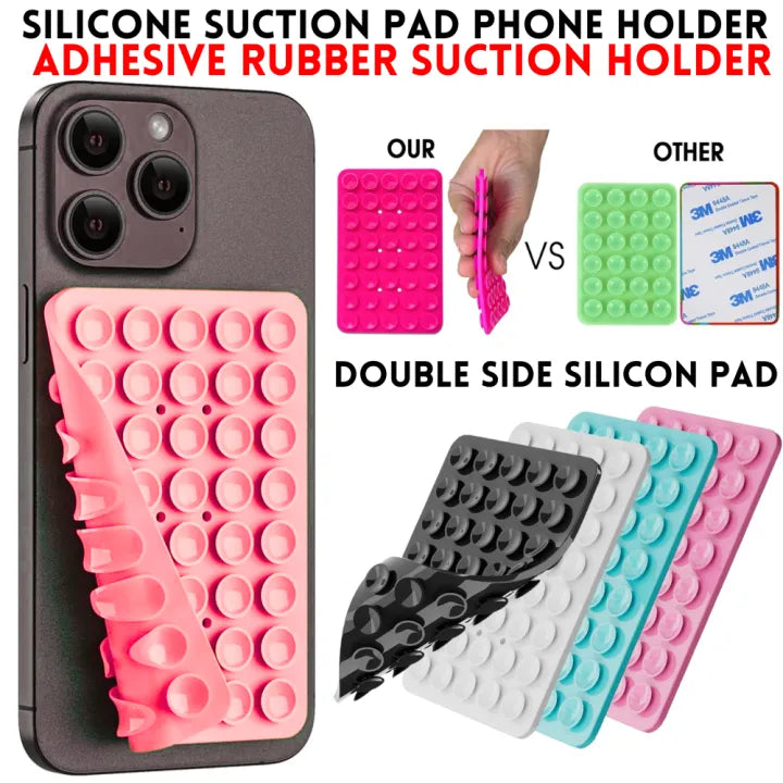 Double Side Silicone Suction Pad Phone Holder Self